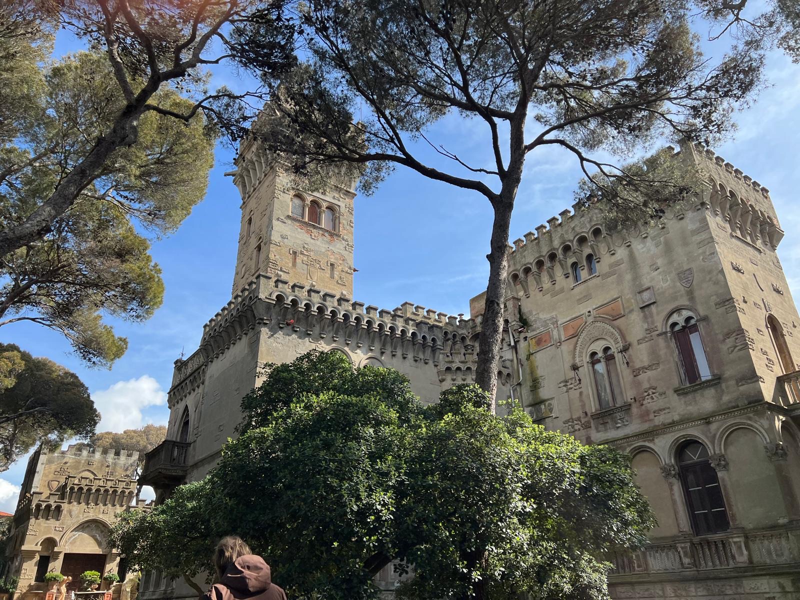 Ristrutturazione di un antico castello, Le torri e il fronte principale.