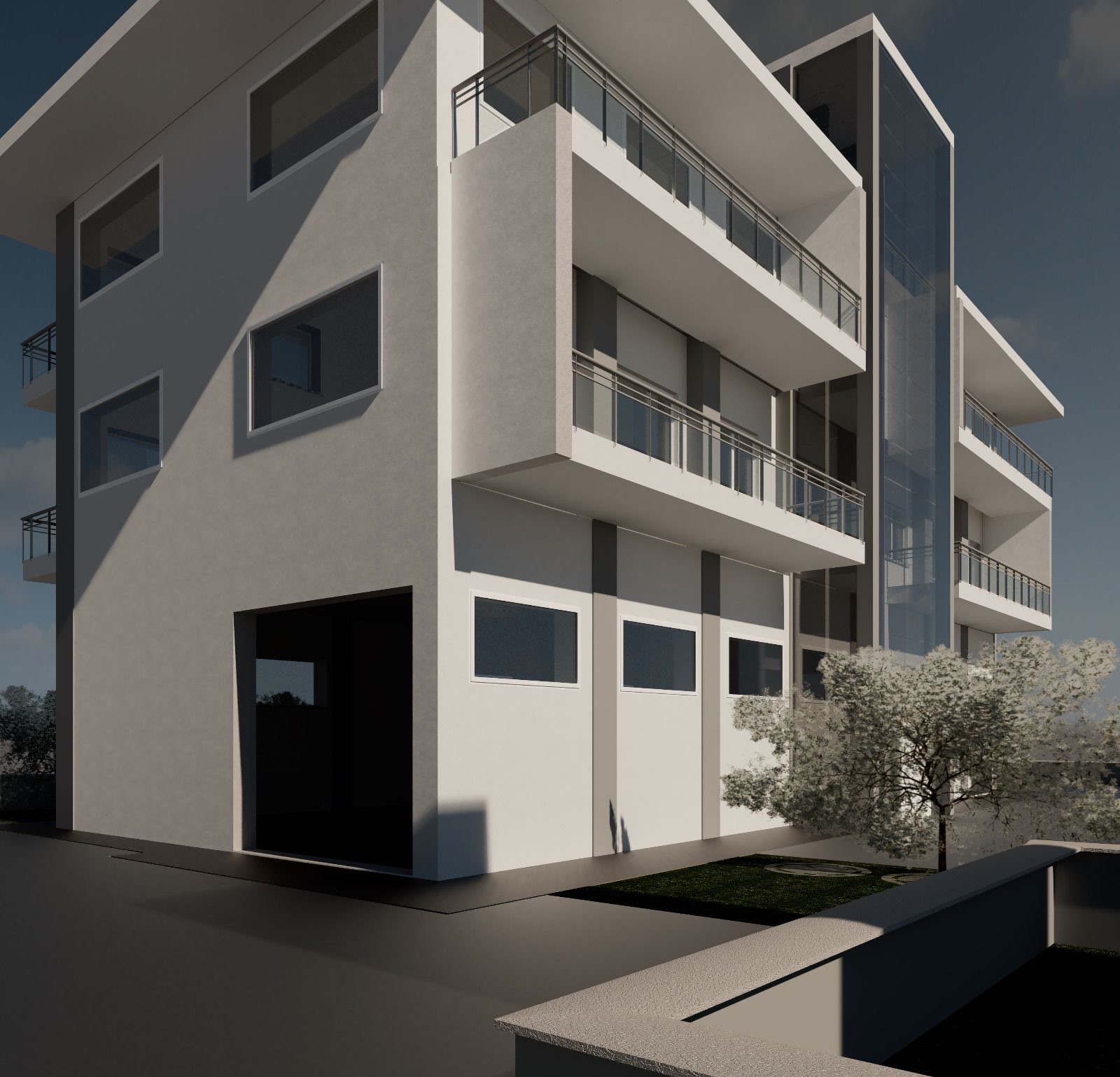 La nostra nuova sede, Il progetto: il fianco dell’edificio.