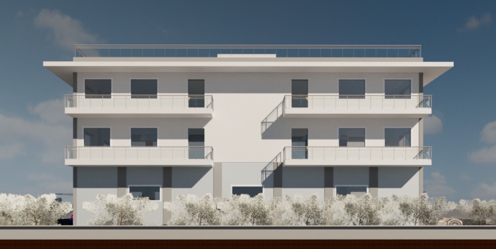 La nostra nuova sede, L’edificio visto dal lato del giardino.