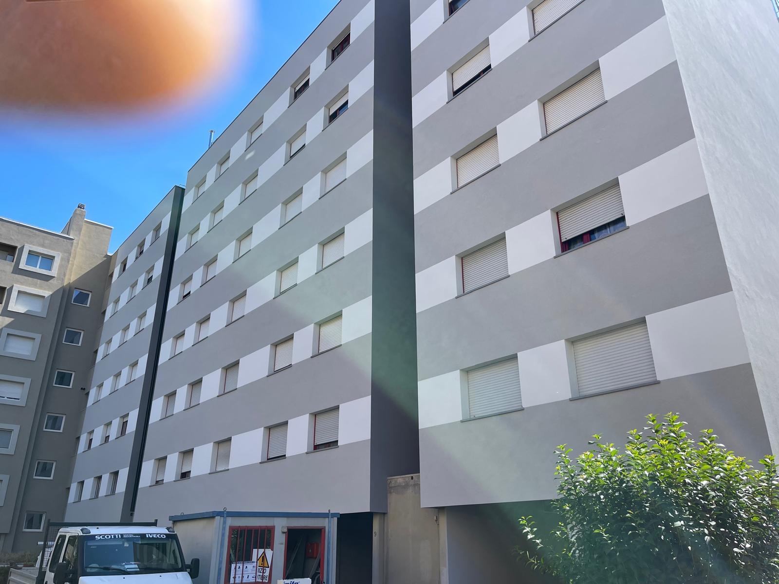 Riqualificazione energetica di un condominio, Lo spigolo dell’edificio a lavori conclusi.