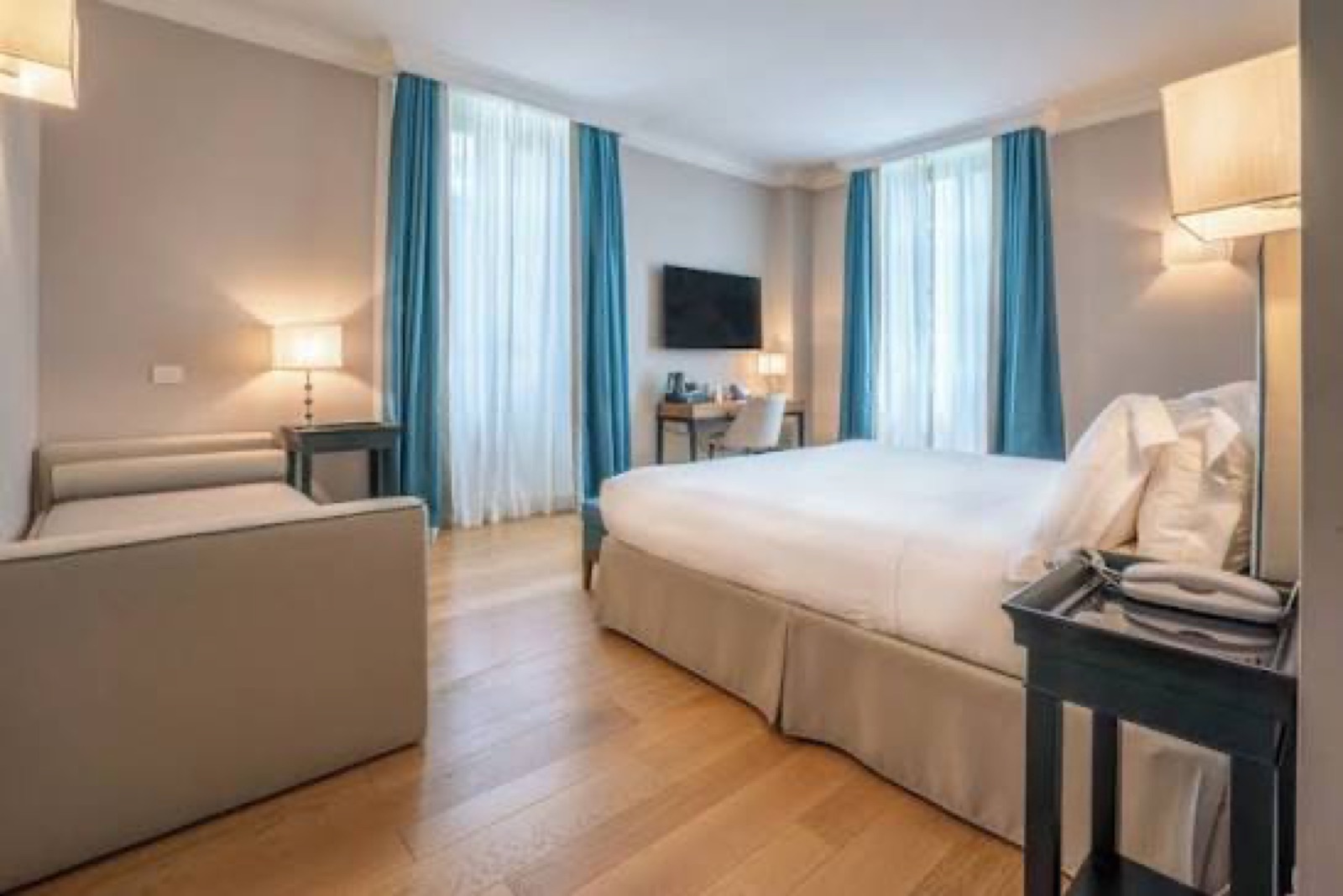 Recupero di un hotel storico, Una delle camere consegnate.